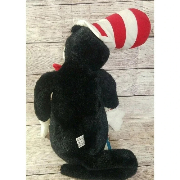 Vintage Dr. Seuss Cat In The Hat Plush Stuffed Animal with Mini Book 30" 1995 - Picture 3 of 7